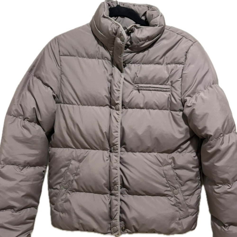 J. Crew Taupe Puffer Jacket